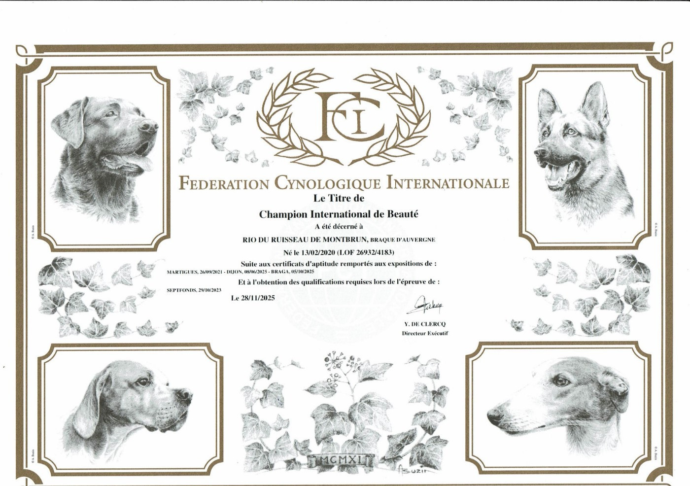 du ruisseau de Montbrun - Champion International de Beauté